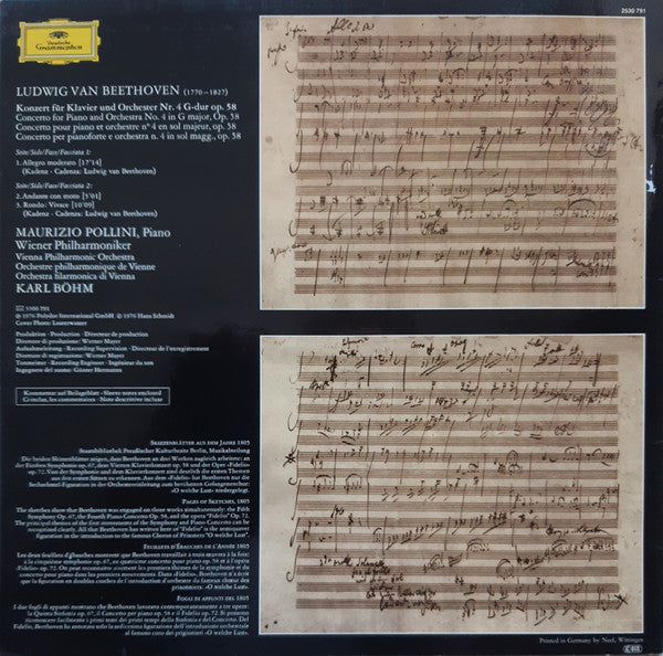 Release: Klavierkonzert = Piano Concerto No.4-Vinyl-Germany-None-2530 791-1517438