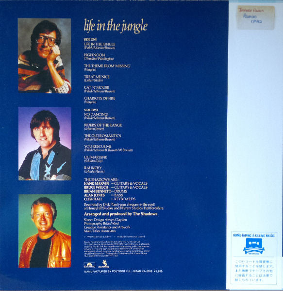 Release: Life In The Jungle-Vinyl-Japan-1983-28MM 0294-4411152