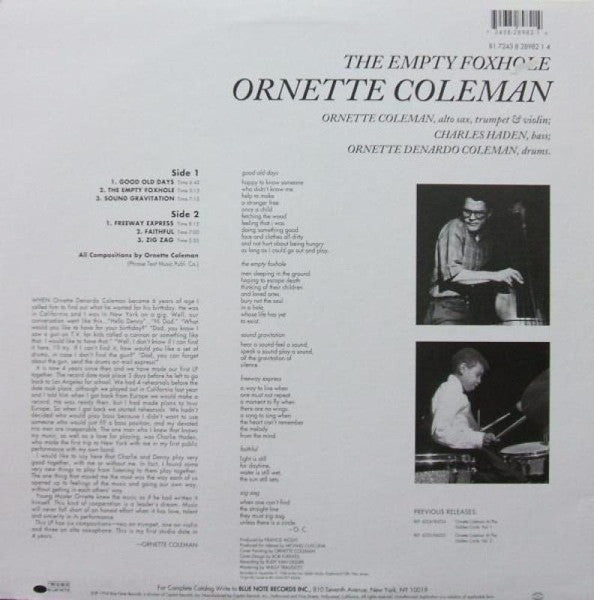 Master Release: The Empty Foxhole by Ornette Coleman