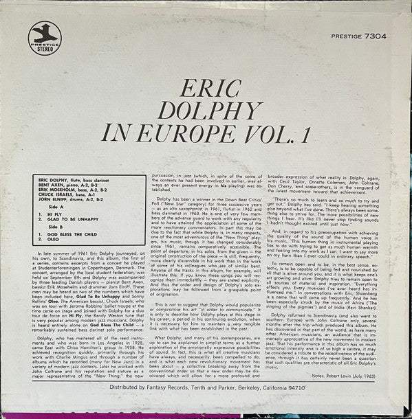 In Europe, Vol. 1