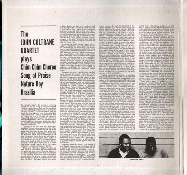 Release: The John Coltrane Quartet Plays-Vinyl-US-1974-A-85, AS-85-8751151