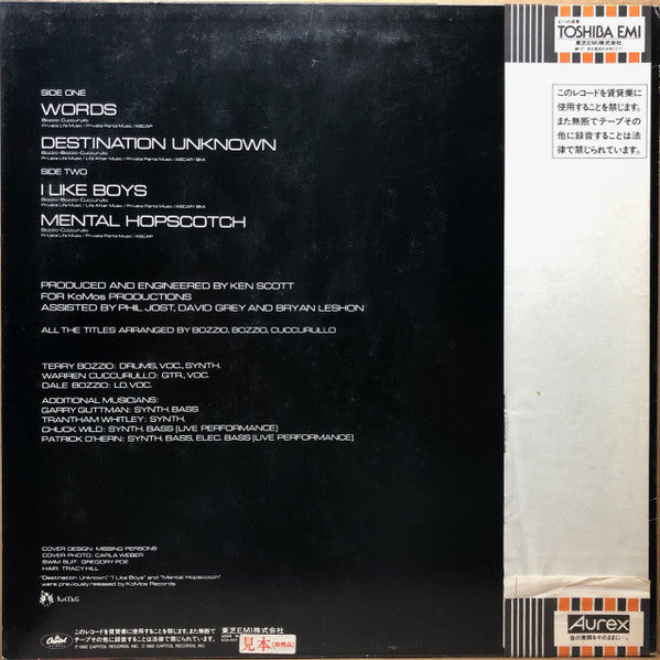 Release: Missing Persons-Vinyl-Japan-1982-ECS-41011-8737541