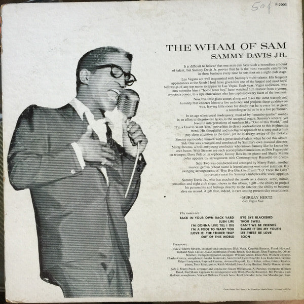 Master Release: The Wham Of Sam by Sammy Davis Jr.