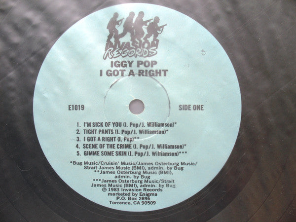 Release: I Got A Right-Vinyl-US-1983-E1019-1360063