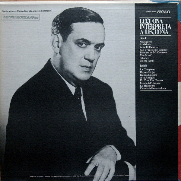 Release: Lecuona Interpreta A Lecuona-Vinyl-US-1975-DKL1-3296, DKL1-3296-3060487