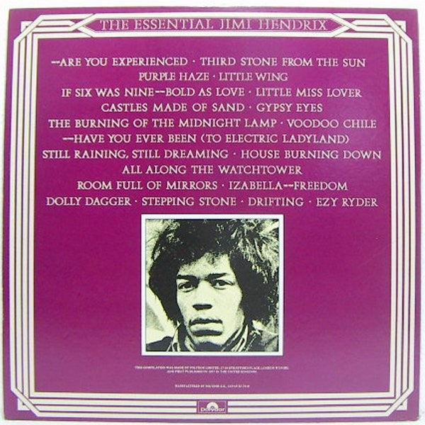Release: The Essential Jimi Hendrix-Vinyl, Vinyl, All Media-Japan-1978-MPZ 8109/10-8254661