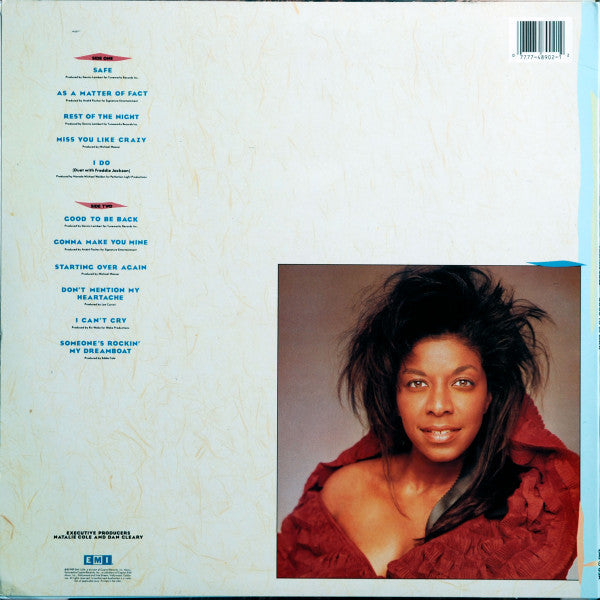 Release: Good To Be Back-Vinyl-US-1989-E1-48902-2791269