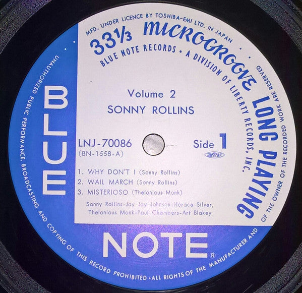 Sonny Rollins Vol. 2