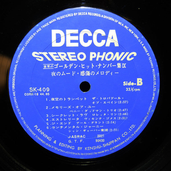 Mood In Golden Hit Numbers IX = 世界のゴールデンヒットナンバー集IX