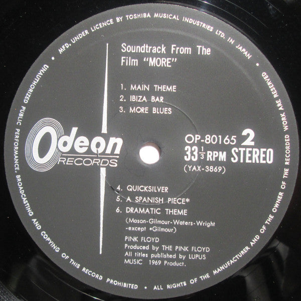 Soundtrack From The Film "More"