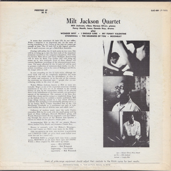 Milt Jackson Quartet