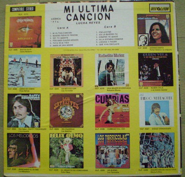Release: Mi Ultima Cancion-Vinyl-US-1974-OLP-8170-6825779