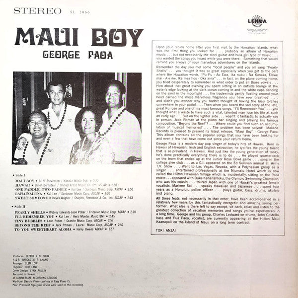 Master Release: Maui Boy by George Paoa