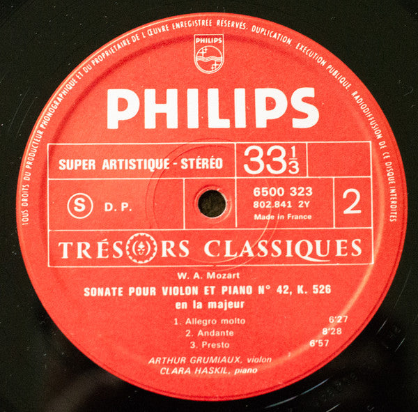 Sonates Pour Violon Et Piano Nº 40, K. 454 & Nº 42, K. 526