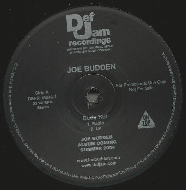Release: Body Hot-Vinyl-US-2004-DEFR 16046-1, DEFR 16046-1-2149278