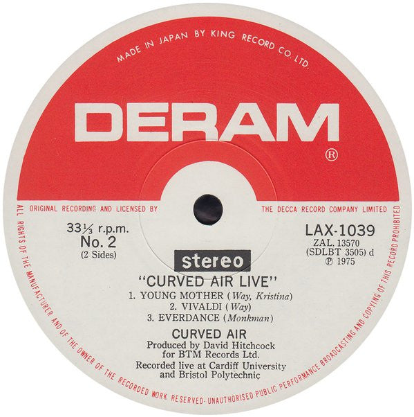Curved Air Live