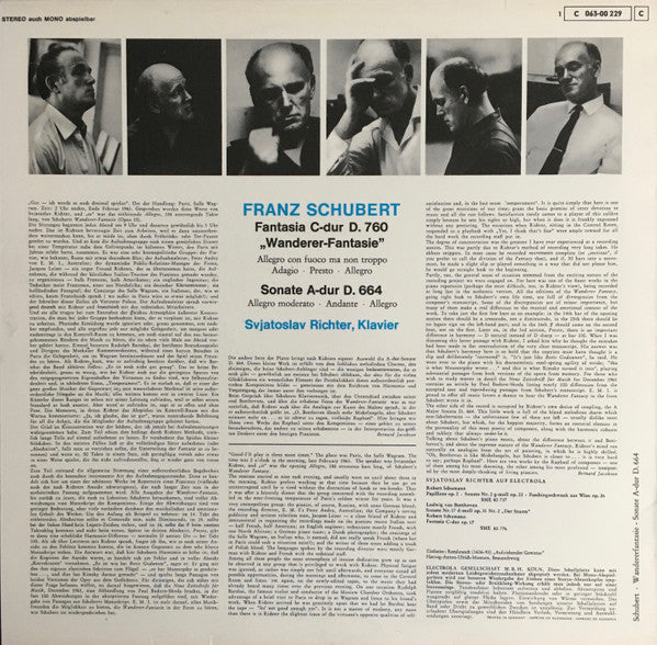 Fantasia C-Dur D 760 „Wanderer-Fantasie“ / Sonate A-Dur D 664