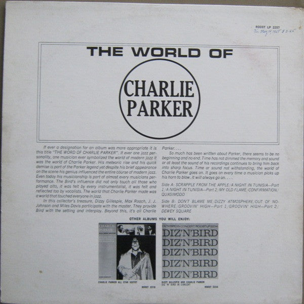 Release: The World Of Charlie Parker-Vinyl-US-1963-LP-2257-1653639