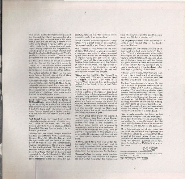 Gerry Mulligan Presents A Concert In Jazz