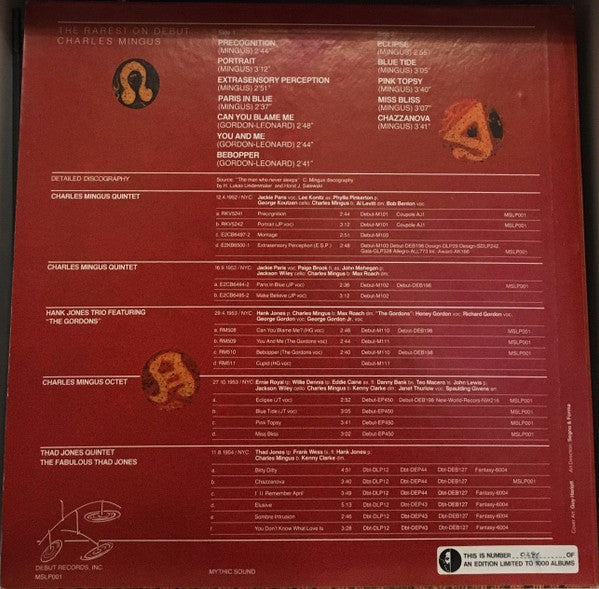 Master Release: The Rarest On Debut by Charles Mingus