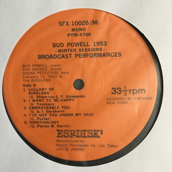 1953 Winter Sessions Broadcast Performances