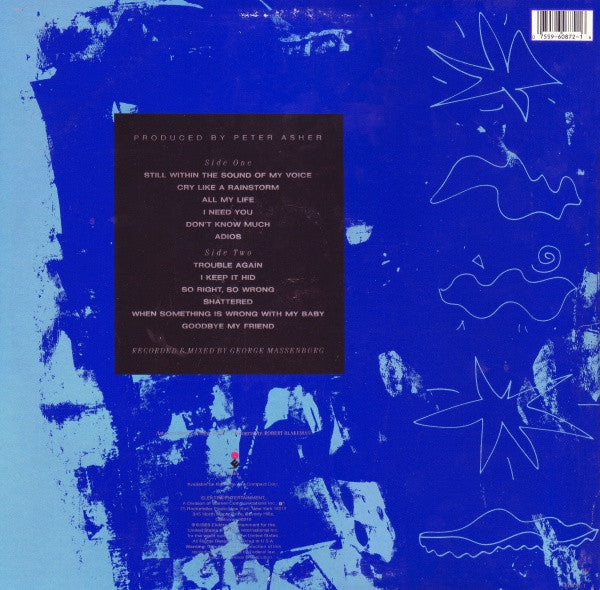 Release: Cry Like A Rainstorm - Howl Like The Wind-Vinyl-US-1989-9 60872-1, 60872-1-2817412