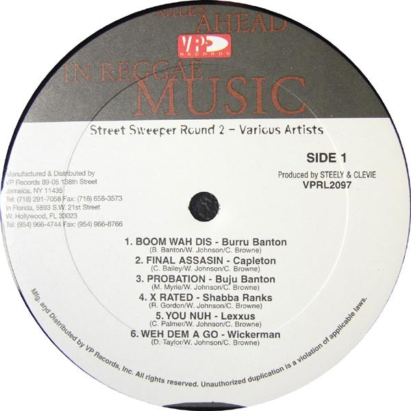 Release: Street Sweeper Round Two-Vinyl-US-1999-VPRL 2097-2399303