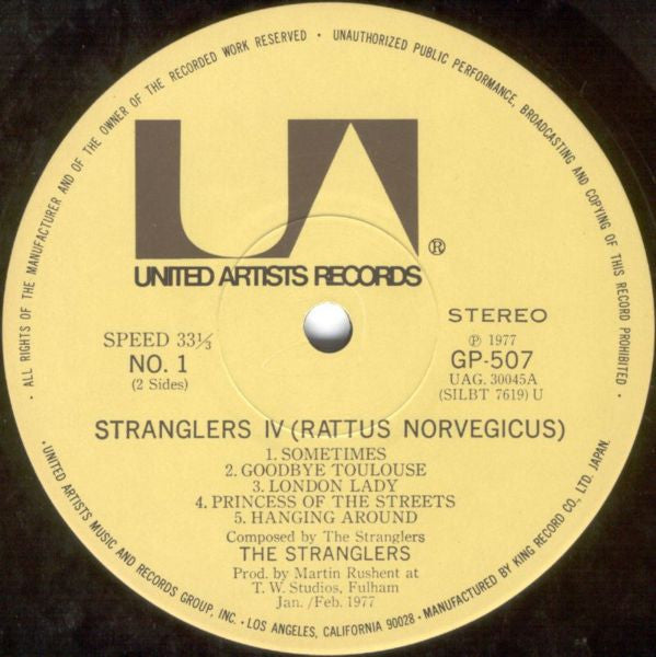 Stranglers IV (Rattus Norvegicus) = 夜獣の館