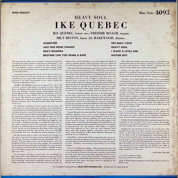 Release: Heavy Soul-Vinyl-US-1962-BLP 4093, 4093-3384726