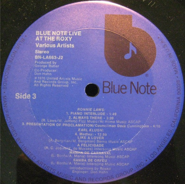 Blue Note Live At The Roxy