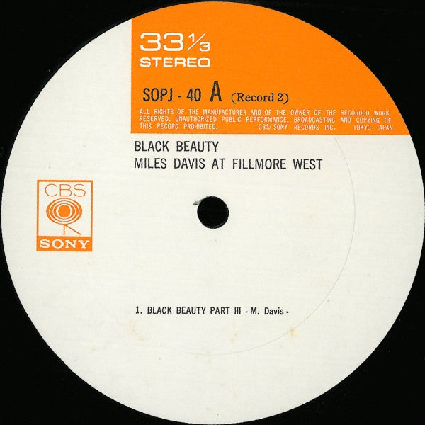 Black Beauty (Miles Davis At Fillmore West)