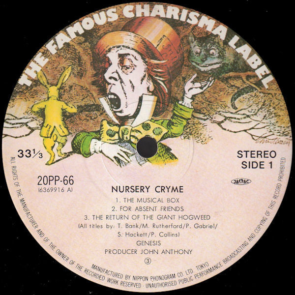 Release: Nursery Cryme-Vinyl-Japan-1983-20PP-66-1773615