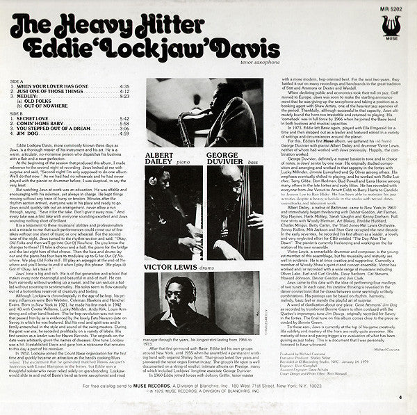 Release: The Heavy Hitter-Vinyl-US-1979-MR 5202-2203259