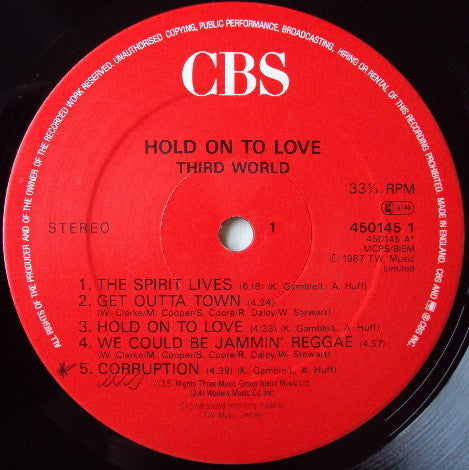 Release: Hold On To Love-Vinyl-UK-1987-450145 1-1462176