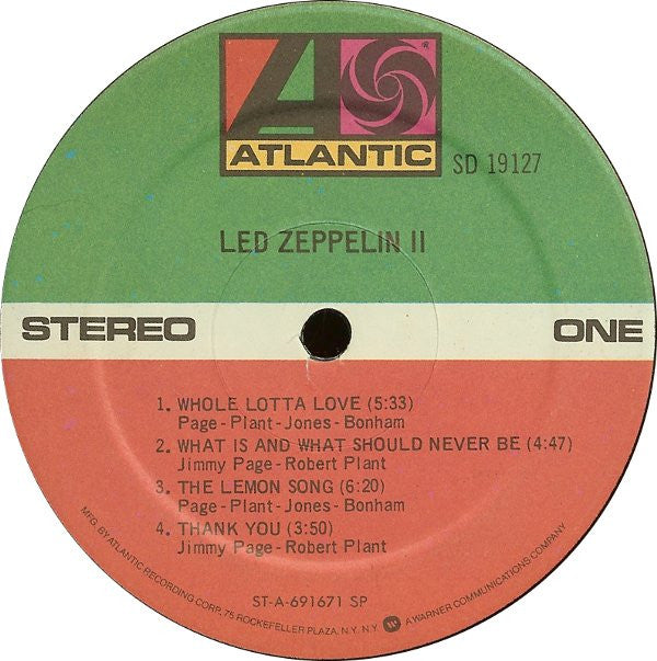 Release: Led Zeppelin II-Vinyl-US-1977-SD 19127-2359869