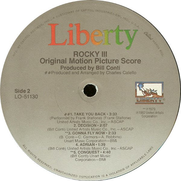 Rocky III - Original Motion Picture Score