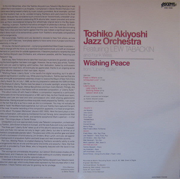 Release: Wishing Peace From "Liberty Suite"-Vinyl-US-1986-ASC 1006-2587074
