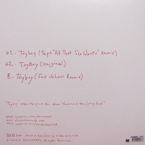 Release: Toy Boy E.P.-Vinyl-France-2006-6146096-1041862
