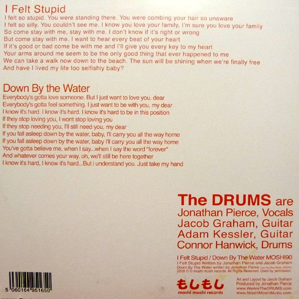 Master Release: I Felt Stupid / Down By The Water by The Drums (2)