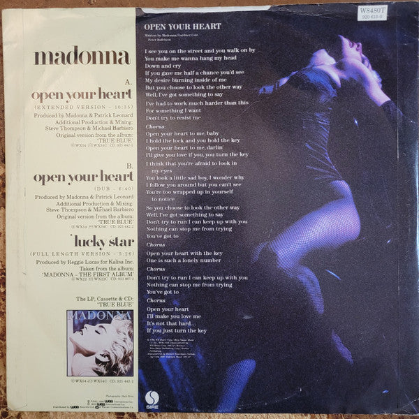 Master Release: Open Your Heart by Madonna