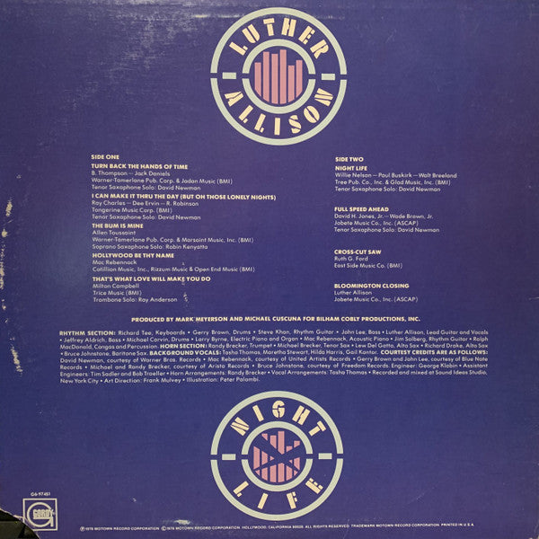 Master Release: Night Life by Luther Allison