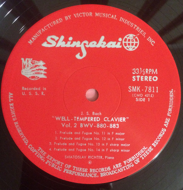 Well-Tempered Clavier Vol.2