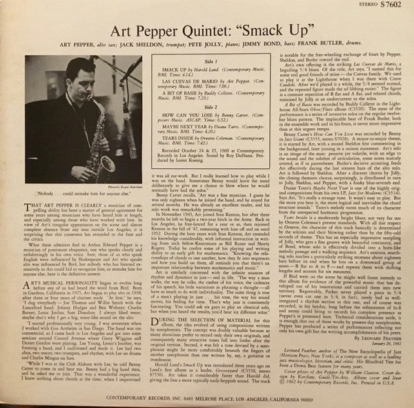 Release: Smack Up-Vinyl-US-1973-S7602-14967174