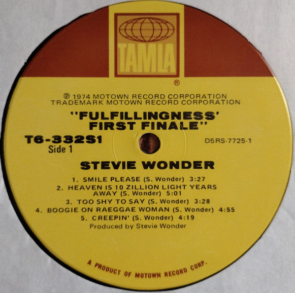 Fulfillingness' First Finale