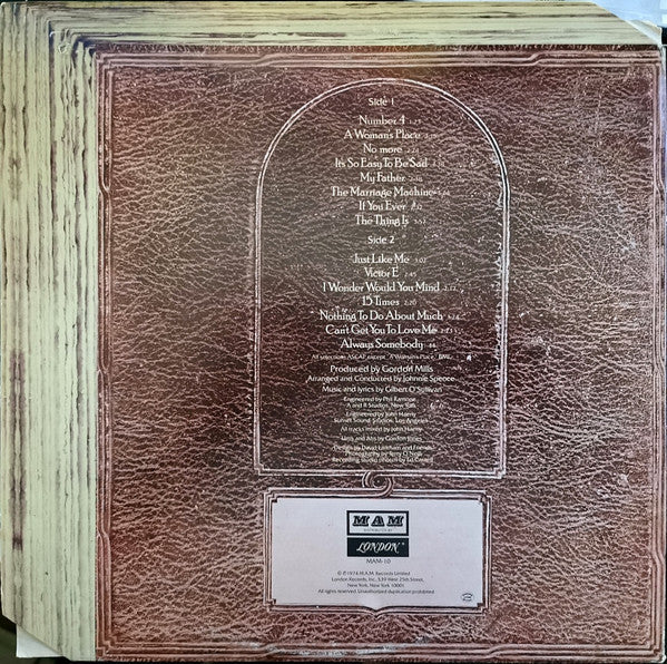 Release: A Stranger In My Own Back Yard-Vinyl-US-1974-MAM 10-27432879