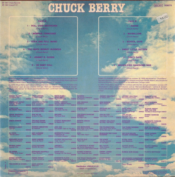 Release: Chuck Berry's Greatest Hits-Vinyl-France-1981-509075-15004488