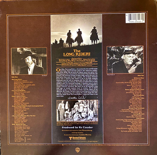 Release: The Long Riders (Original Sound Track)-Vinyl-US-1980-HS 3448-17529772