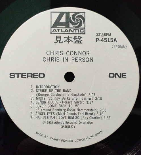Release: Chris In Person-Vinyl-Japan-1975-P-4515A-16142826