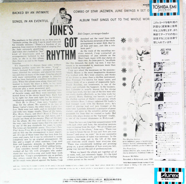 Release: June's Got Rhythm-Vinyl-Japan-1985-ECJ-70222-13403182