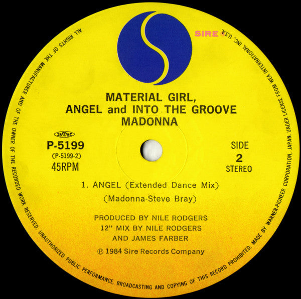 Material Girl, Angel And Into The Groove